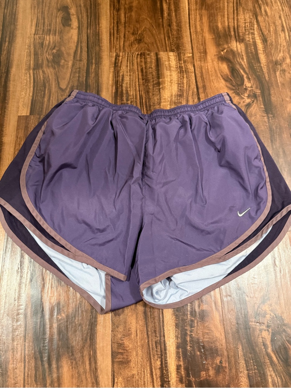 Nike Purple Running Shorts with Contrast Trim - Size Large